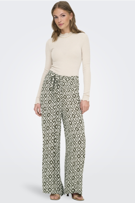 Only onlpakja life aop belt pants wvn no